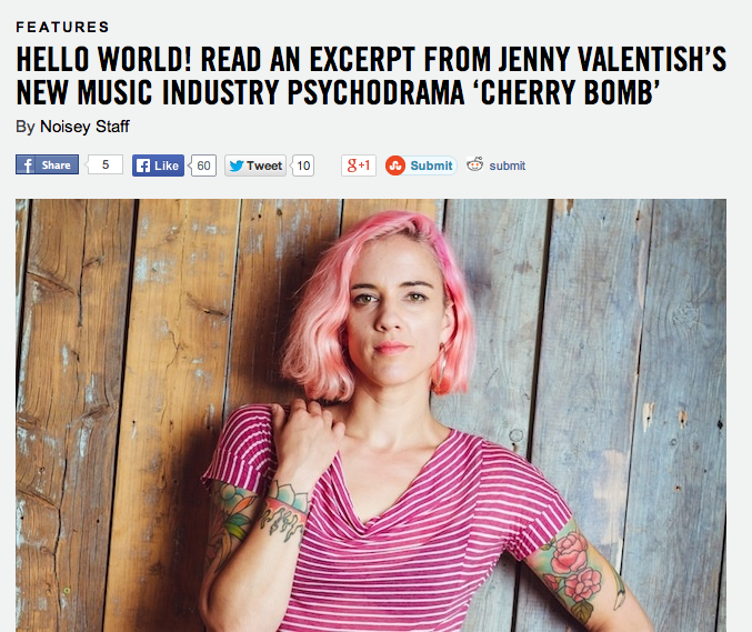 Jenny Valentish knows how to deal with the petulant, insecure, vain and munted. As a long time music journalist and editor including time at Triple J magazine and now Time Out, she has come across her share of precocious young bands.