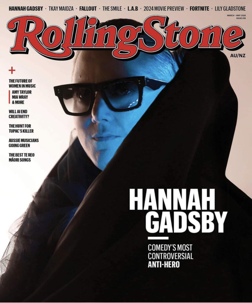 Gadsby, who won Best Comedy Special at the 2024 Australian Academy of Cinema and Television Arts Awards (AACTAs), granted Rolling Stone AU/NZ unprecedented access in one of their most revealing interviews to date.

The cover story, written by Rolling Stone contributor Jenny Valentish, chronicles Gadsby’s story as they address the Netflix drama off the back of their viral but polarising 2018 special Nanette. The show was intended as a farewell to the industry that began a transformative and triumphant new era spawning two further specials, a Ted Talk, a Variety cover, and a memoir.

The interview also sees Gadsby delve into their early life and career, experiences with the damage that gay law reform and the same-sex marriage bill would inflict, as well as their strong dislike of gatekeepers in the comedy industry and beyond.

“To my delight, the Hannah I interviewed was every bit as fiery and nimble a commentator on the fly as they are on stage,” Valentish says. “They were generous enough to take on any topic, no matter how controversial or – I’m sure, on occasion – deeply personal. A new era of Gadsby is about to begin and it was a pleasure to get an early glimpse behind the curtain.”